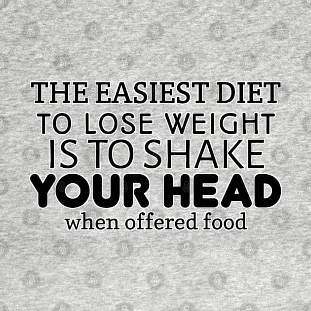 The easiest diet To lose weight is To shake Your Head when offered food by radeckari25